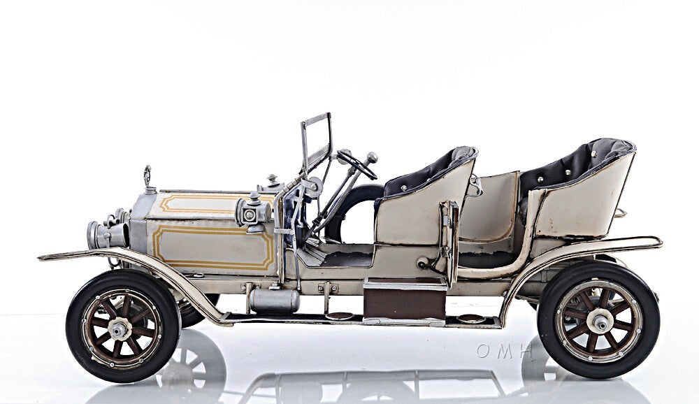 8" Silver Metal c1909 Rolls Royce Hand Painted Decorative Car - Premium Sculptures from homeroots home decor - Just $252.88! Shop now at Rapidvehicles