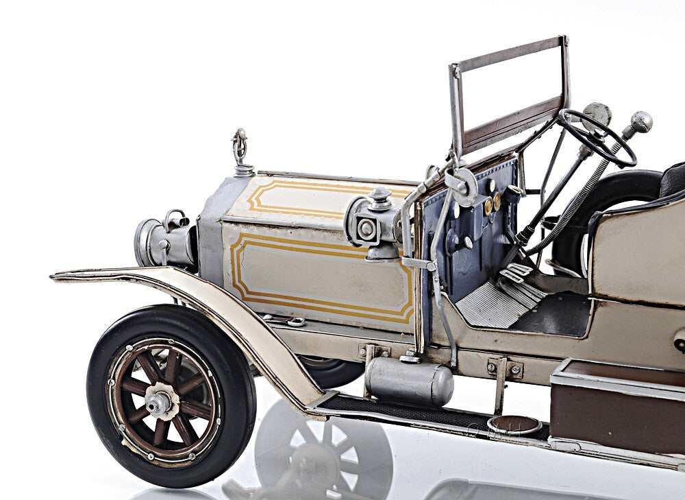 8" Silver Metal c1909 Rolls Royce Hand Painted Decorative Car - Premium Sculptures from homeroots home decor - Just $252.88! Shop now at Rapidvehicles