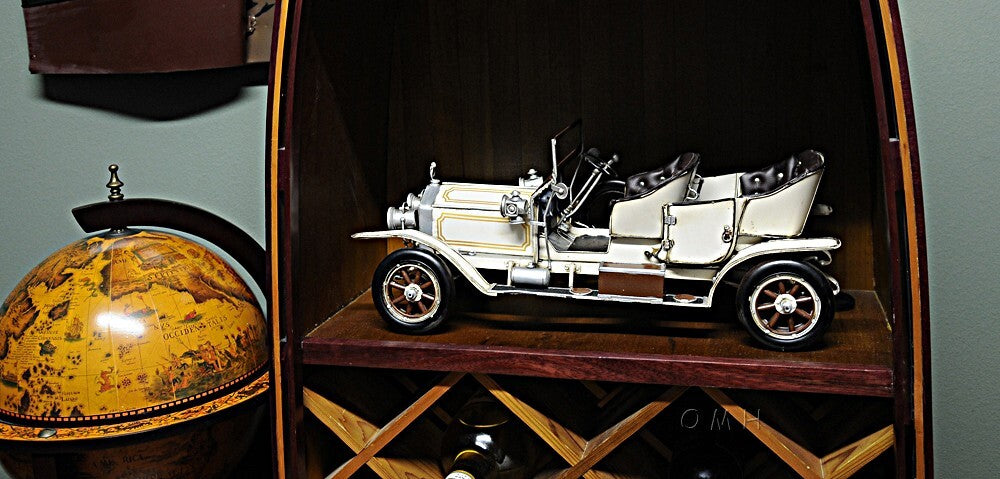 8" Silver Metal c1909 Rolls Royce Hand Painted Decorative Car - Premium Sculptures from homeroots home decor - Just $234.50! Shop now at Rapidvehicles