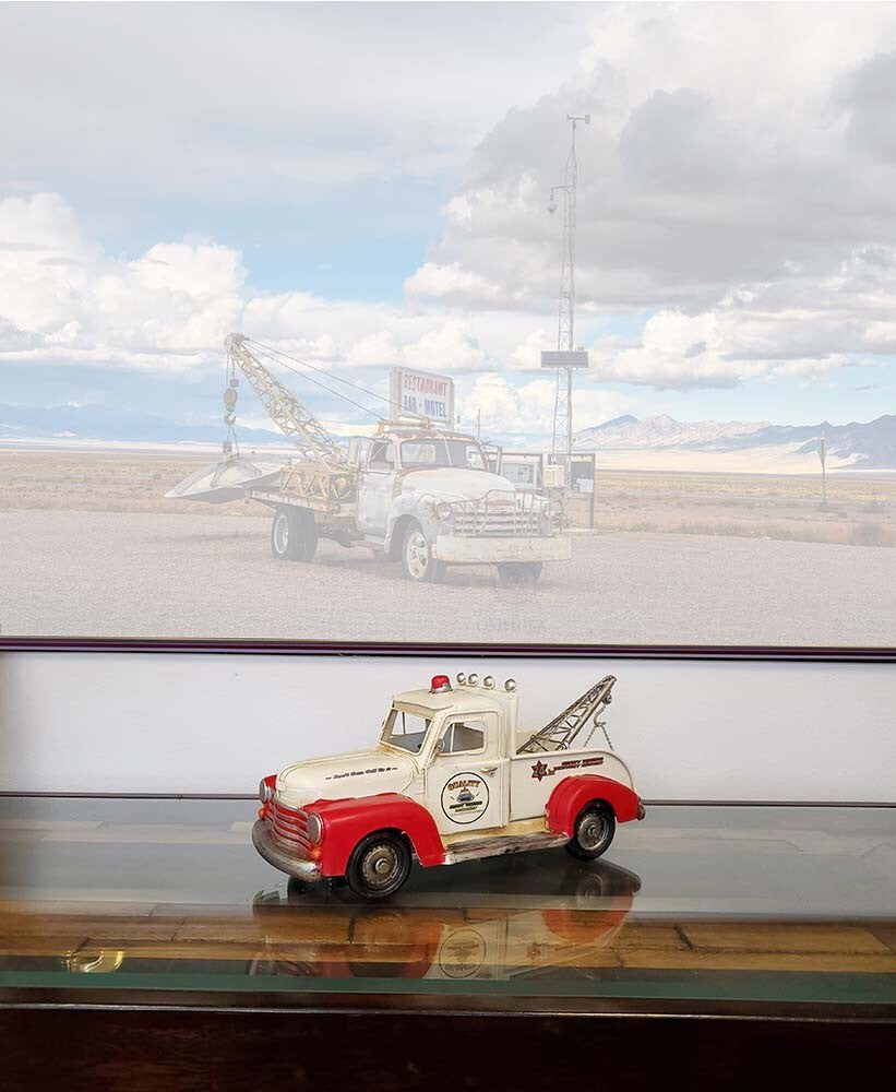 Chevrolet Tow Truck Sculpture - Premium Sculptures from homeroots home decor - Just $76.49! Shop now at Rapidvehicles