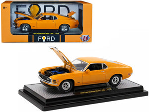 1970 Ford Mustang Mach 1 428 Grabber Orange with Black Stripes Limited Edition to 5250 pieces Worldwide 1/24 Diecast Model Car by M2 Machines - Premium Mustang Models from M2 - Just $61.06! Shop now at Rapidvehicles