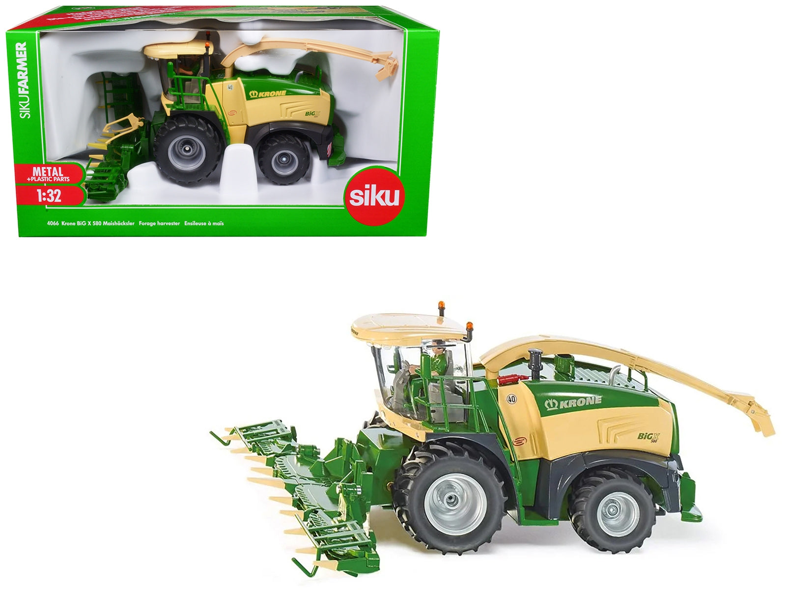 Krone BiG X 580 Forage Harvester Green and Beige 1/32 Diecast - Premium Other from SIKU - Just $129.99! Shop now at Rapidvehicles