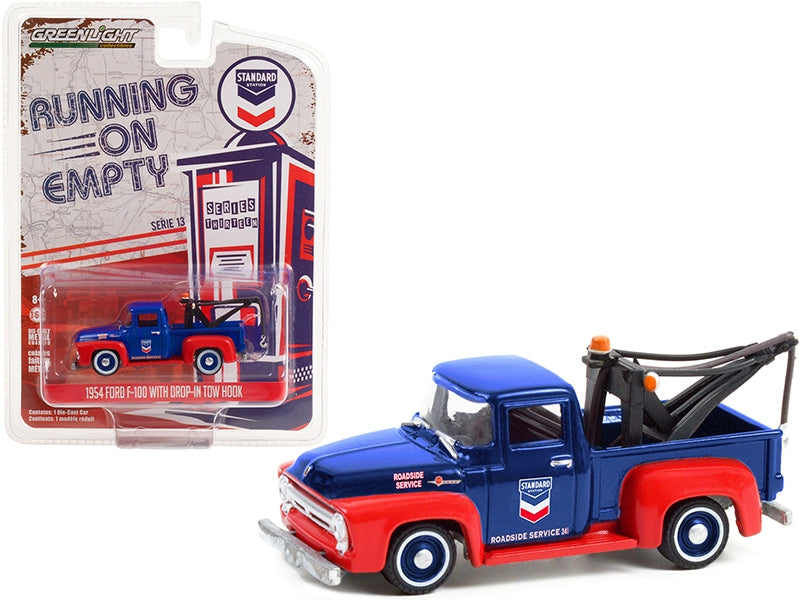 1954 Ford F-100 Tow Truck with Drop-in Tow Hook "Standard Oil" - Premium Tow Trucks Models from Greenlight - Just $28.79! Shop now at Rapidvehicles