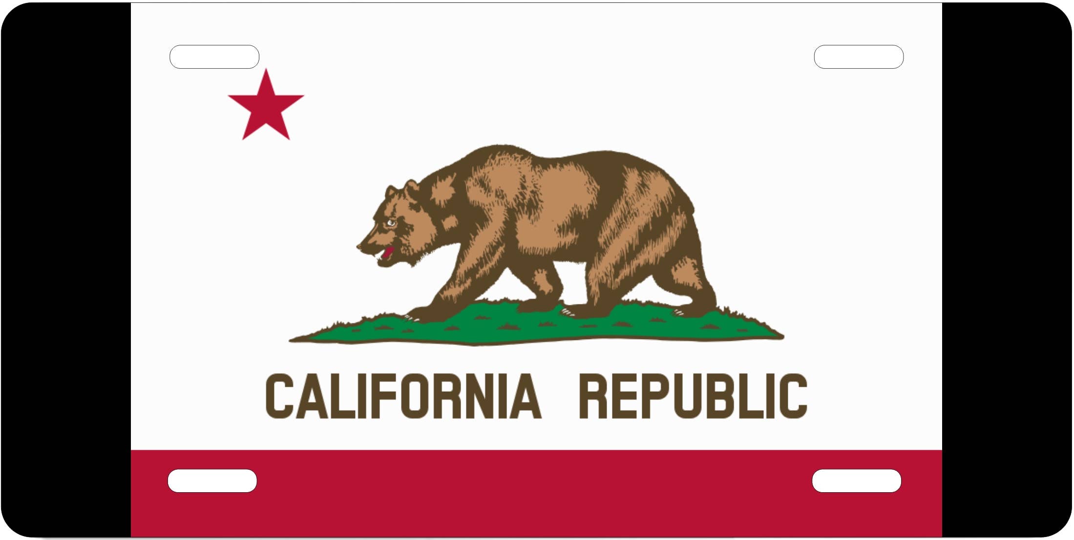 Novelty Auto Car License Plate Californian FLag - Premium Home & Garden from Maroon Cassiopeia - Just $9.99! Shop now at Rapidvehicles