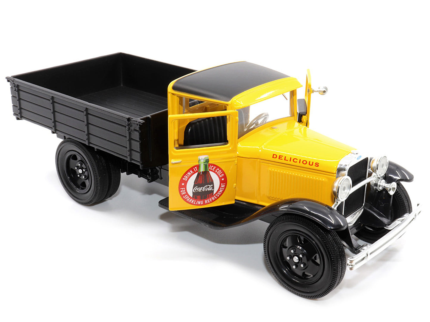 1931 Ford Model AA Pickup Truck Yellow and Black "Drink it Ice - Premium Ford Models from Motorcity Classics - Just $73.79! Shop now at Rapidvehicles