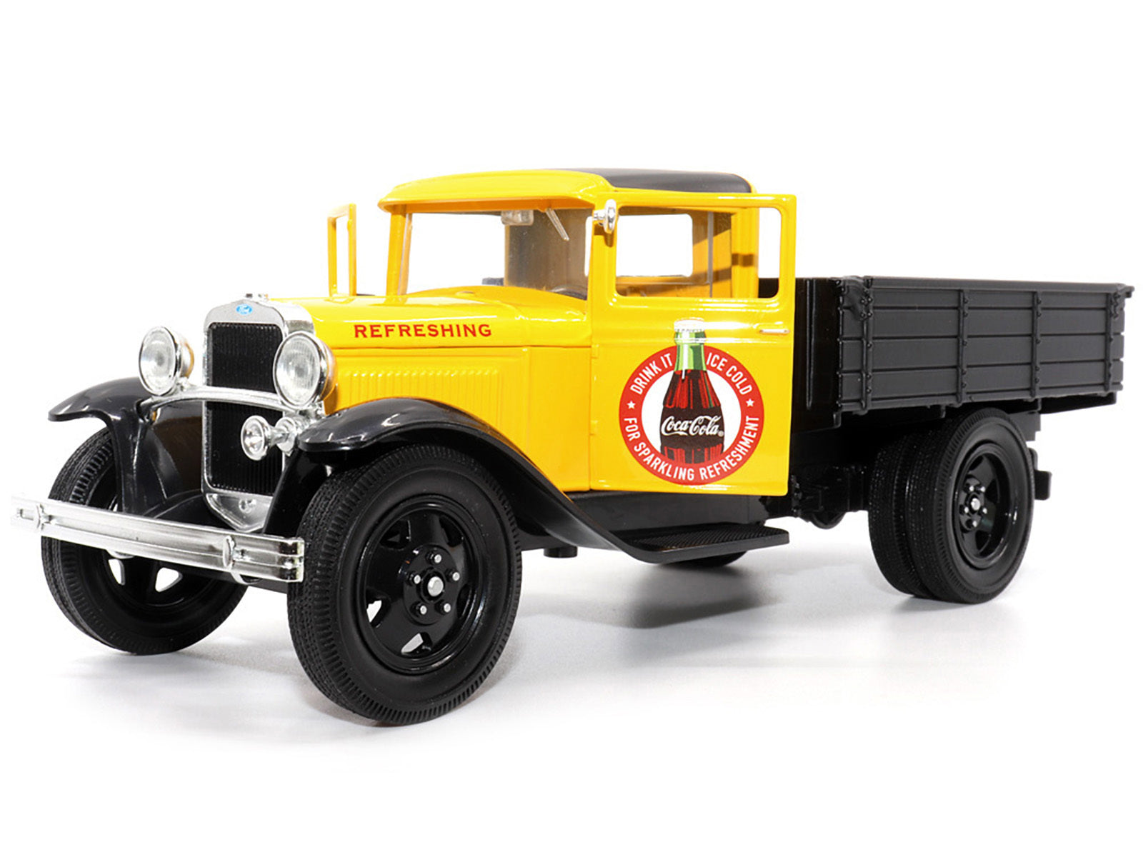 1931 Ford Model AA Pickup Truck Yellow and Black "Drink it Ice - Premium Ford Models from Motorcity Classics - Just $73.79! Shop now at Rapidvehicles