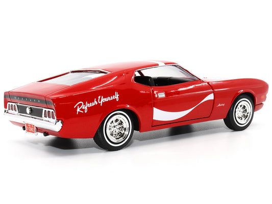 1971 Ford Mustang Sportsroof Red with White Stripes "Refresh - Premium Ford Models from Motorcity Classics - Just $81.99! Shop now at Rapidvehicles