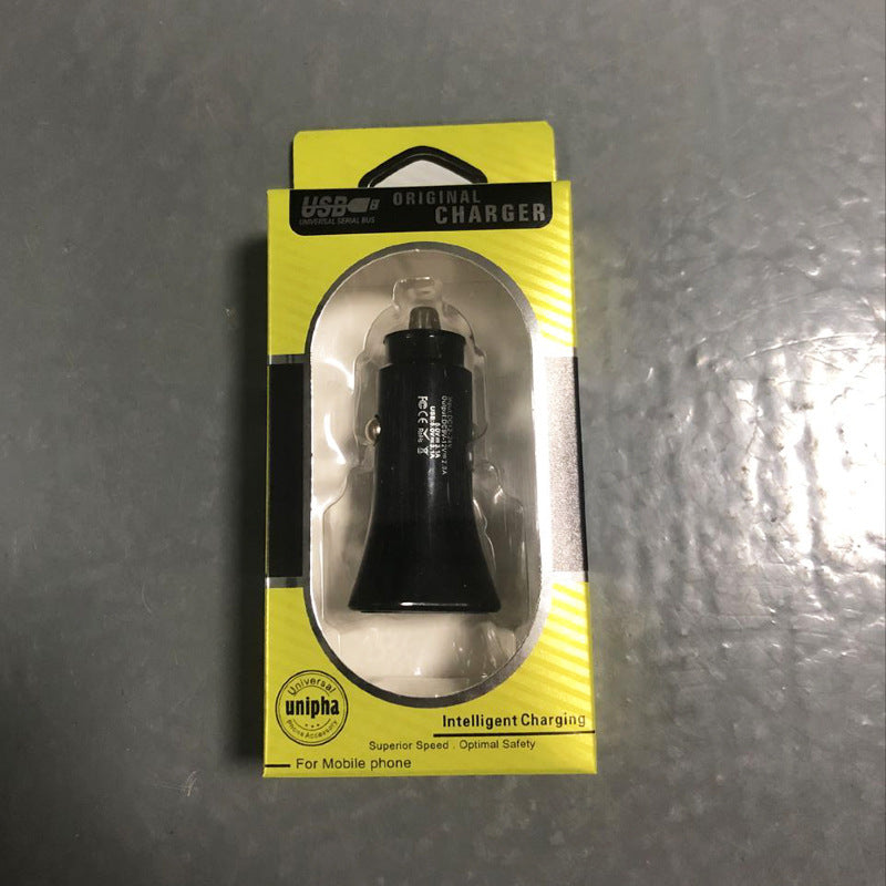 Color: Black with box - New plastic car charger - Premium Interior Parts from Rapidvehicles - Just $13.49! Shop now at Rapidvehicles