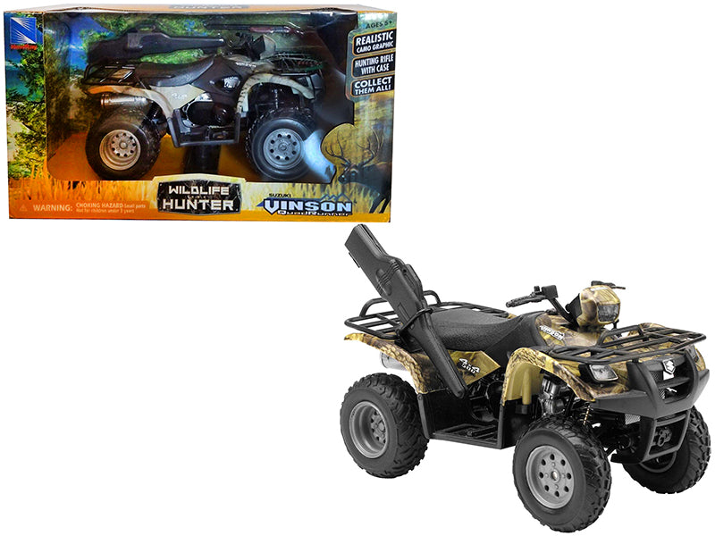 Suzuki Vinson 500 4X4 Quad Runner Green ATV 1/12 Diecast Motorcycle Model by New Ray free shipping USA