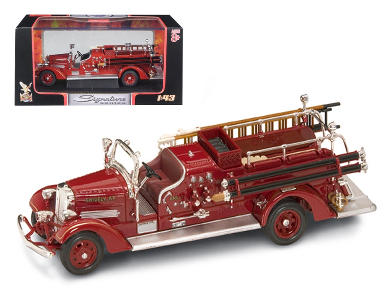 1938 Ahrens Fox VC Fire Engine Red 1/43 Diecast Model by Road Signature - Premium Fire and Rescue Models from Road Signature - Just $48.99! Shop now at Rapidvehicles