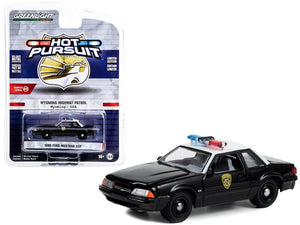 1990 Ford Mustang SSP Black and White "Wyoming Highway Patrol" "Hot Pursuit" Series 43 1/64 Diecast Model Car by Greenlight - Premium Mustang Models from Greenlight - Just $22.99! Shop now at Rapidvehicles