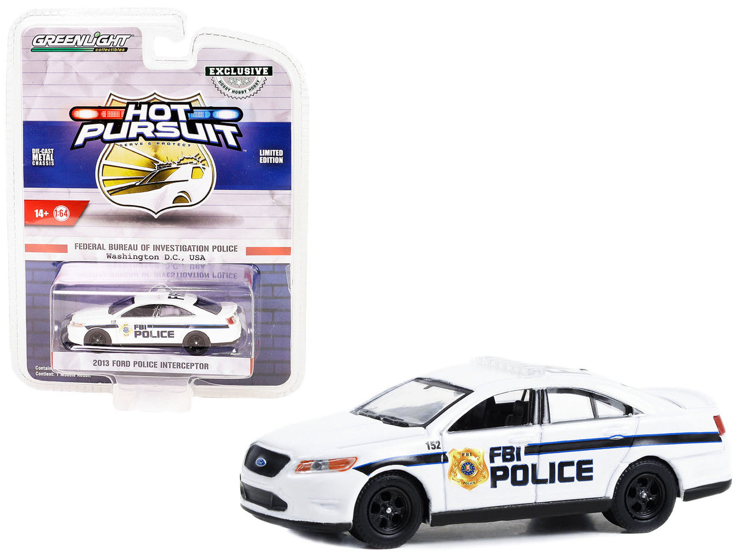 2013 Ford Police Interceptor White "FBI Police (Federal Bureau of - Premium Police Models from Greenlight - Just $26.09! Shop now at Rapidvehicles