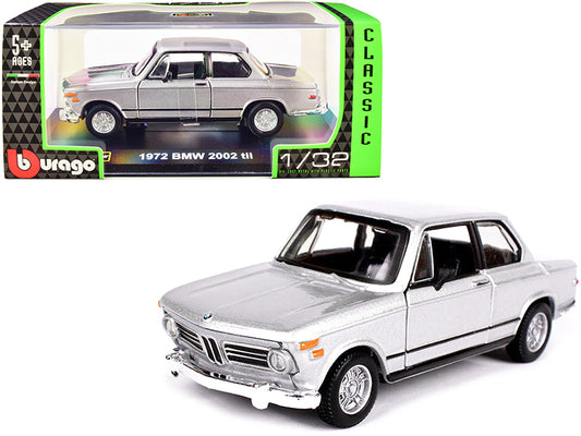 1972 BMW 2002 tii Silver Metallic \Classic\" Series 1/32 Diecast Model - Premium Toys from Scarlet Sooty - Just $45.99! Shop now at Rapidvehicles