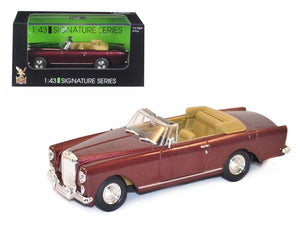 1961 Bentley Continental S2 Park Ward DHC Convertible Burgundy 1/43 Diecast Car Model by Road Signature - Premium physical from Rapidvehicles - Just $35.99! Shop now at Rapidvehicles