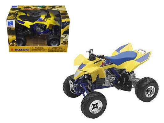 Suzuki Quad Racer R450 ATV Yellow and Blue 1/12 Diecast Model by - Premium Suzuki Motorcycles from New Ray - Just $36.32! Shop now at Rapidvehicles