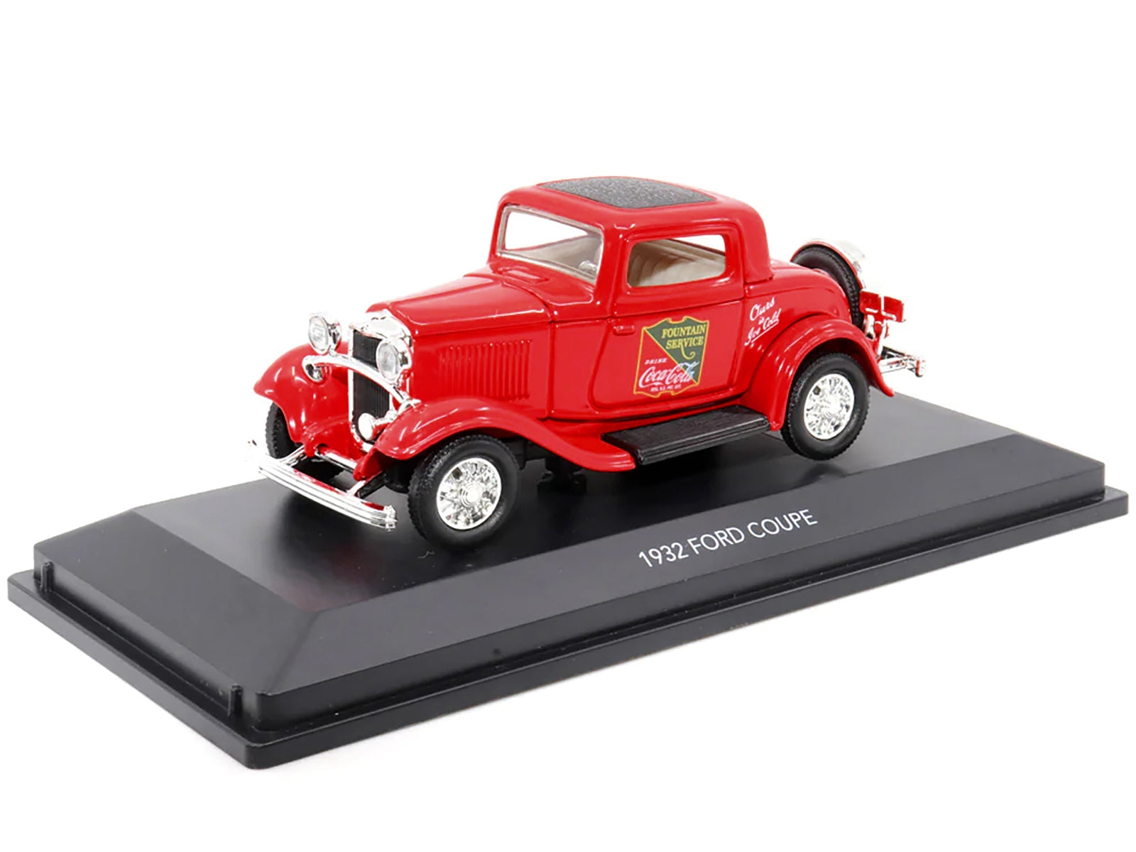 1932 Ford Coupe "Coca-Cola" Red with Black Top 1/43 Diecast Model - Premium Ford Models from Motorcity Classics - Just $52.19! Shop now at Rapidvehicles