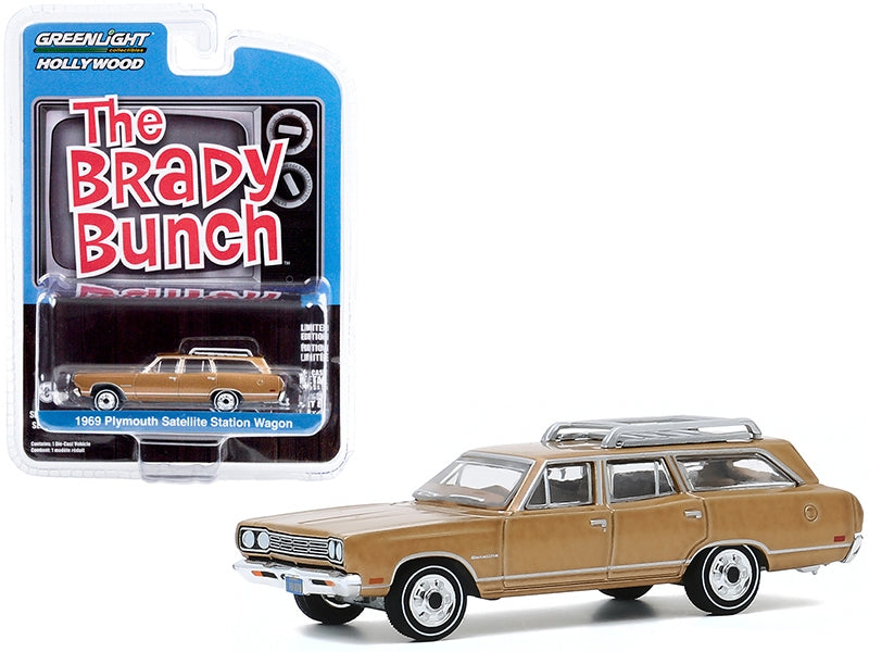 1969 Plymouth Satellite Station Wagon with Roof Rack Gold (Carol - Premium Plymouth Models from Greenlight - Just $23.99! Shop now at Rapidvehicles