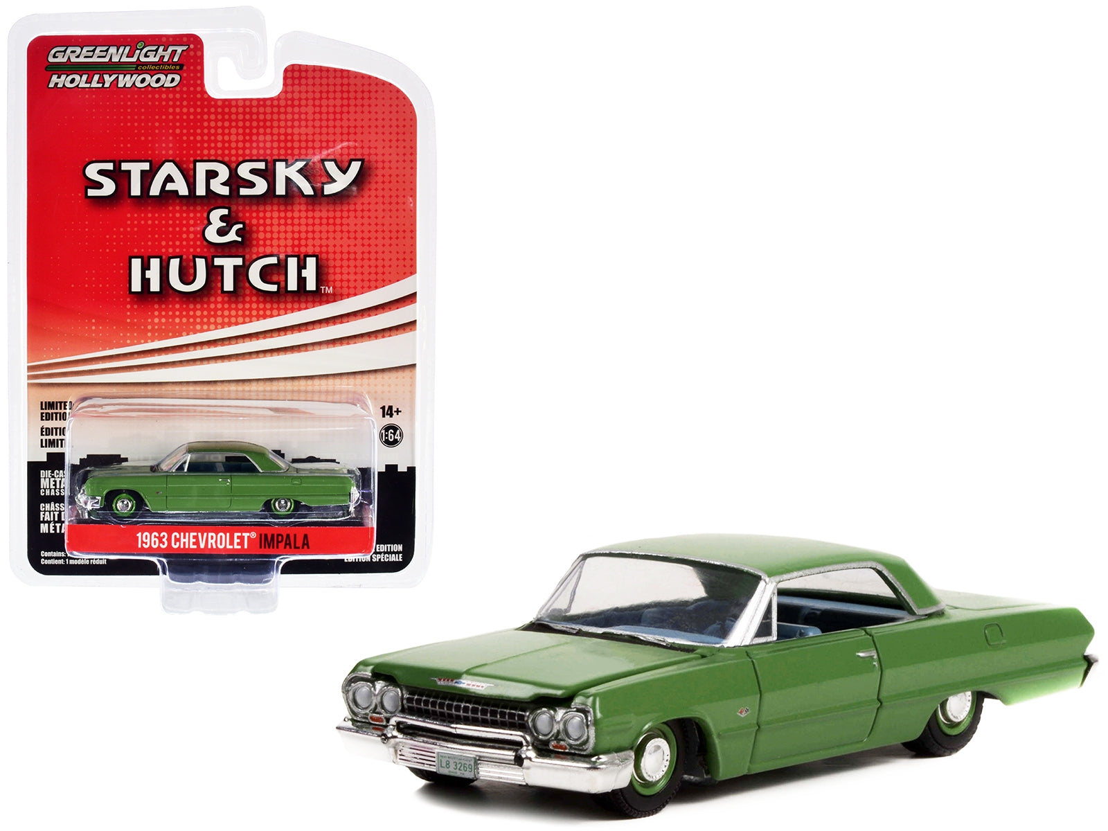 1963 Chevrolet Impala Green with Blue Interior "Starsky and - Premium Movie/TV Series Models from Greenlight - Just $26.09! Shop now at Rapidvehicles