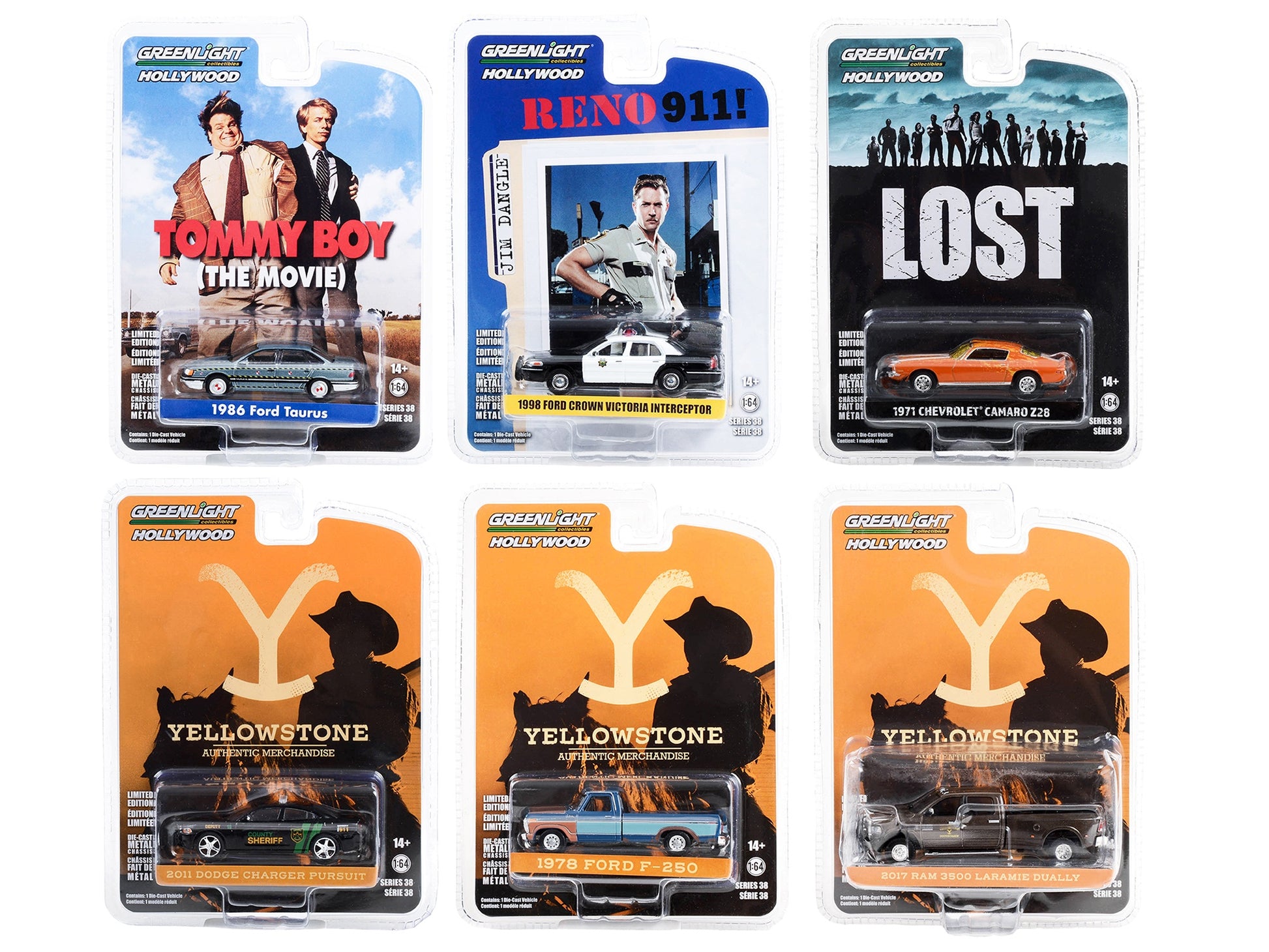 "Hollywood Series" Set of 6 pieces Release 38 1/64 Diecast Model - Premium 1/64 Scale Sets from Greenlight - Just $80.99! Shop now at Rapidvehicles