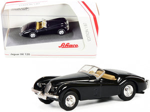 Jaguar XK 120 Roadster Black 1/87 (HO) Diecast Model Car by Schuco - Premium Jaguar Models from Schuco - Just $24.99! Shop now at Rapidvehicles