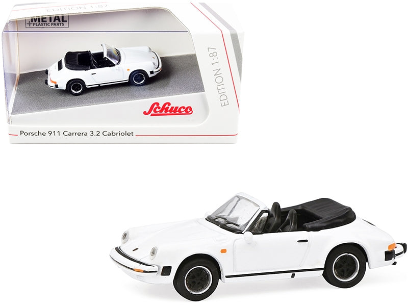 Porsche 911 Carrera 3.2 Cabriolet White 1/87 (HO) Diecast Model - Premium Porsche Models from Schuco - Just $28.30! Shop now at Rapidvehicles