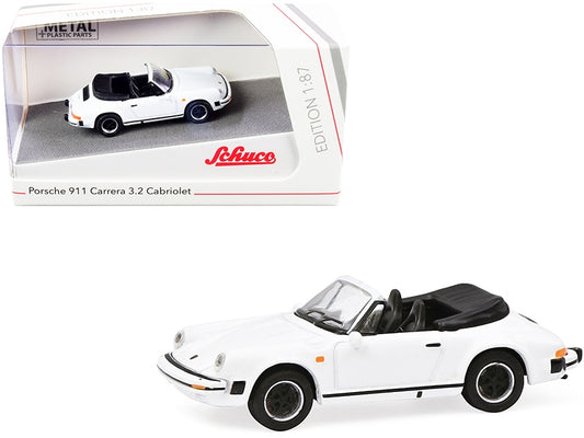 Porsche 911 Carrera 3.2 Cabriolet White 1/87 (HO) Diecast Model - Premium Porsche Models from Schuco - Just $28.99! Shop now at Rapidvehicles