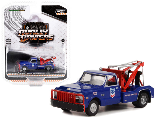 1969 Chevrolet C-30 Dually Wrecker Truck Dark Blue "Standard Oil - Premium Tow Trucks Models from Greenlight - Just $28.79! Shop now at Rapidvehicles