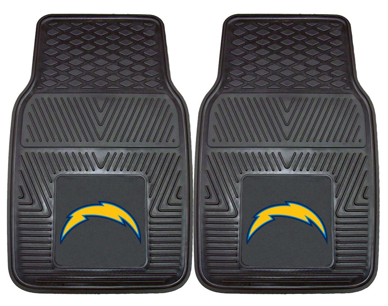 Los Angeles Chargers Car Mats Heavy Duty 2 Piece Vinyl - Premium Teams from Fanmats - Just $63.99! Shop now at Rapidvehicles