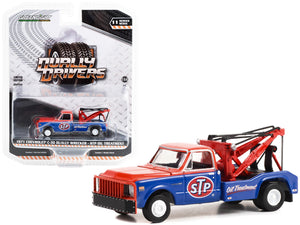 1971 Chevrolet C-30 Dually Wrecker Tow Truck "STP Oil Treatment" Red and Blue "Dually Drivers" Series 11 1/64 Diecast Model Car by Greenlight - Premium Tow Trucks Models from Greenlight - Just $25.07! Shop now at Rapidvehicles