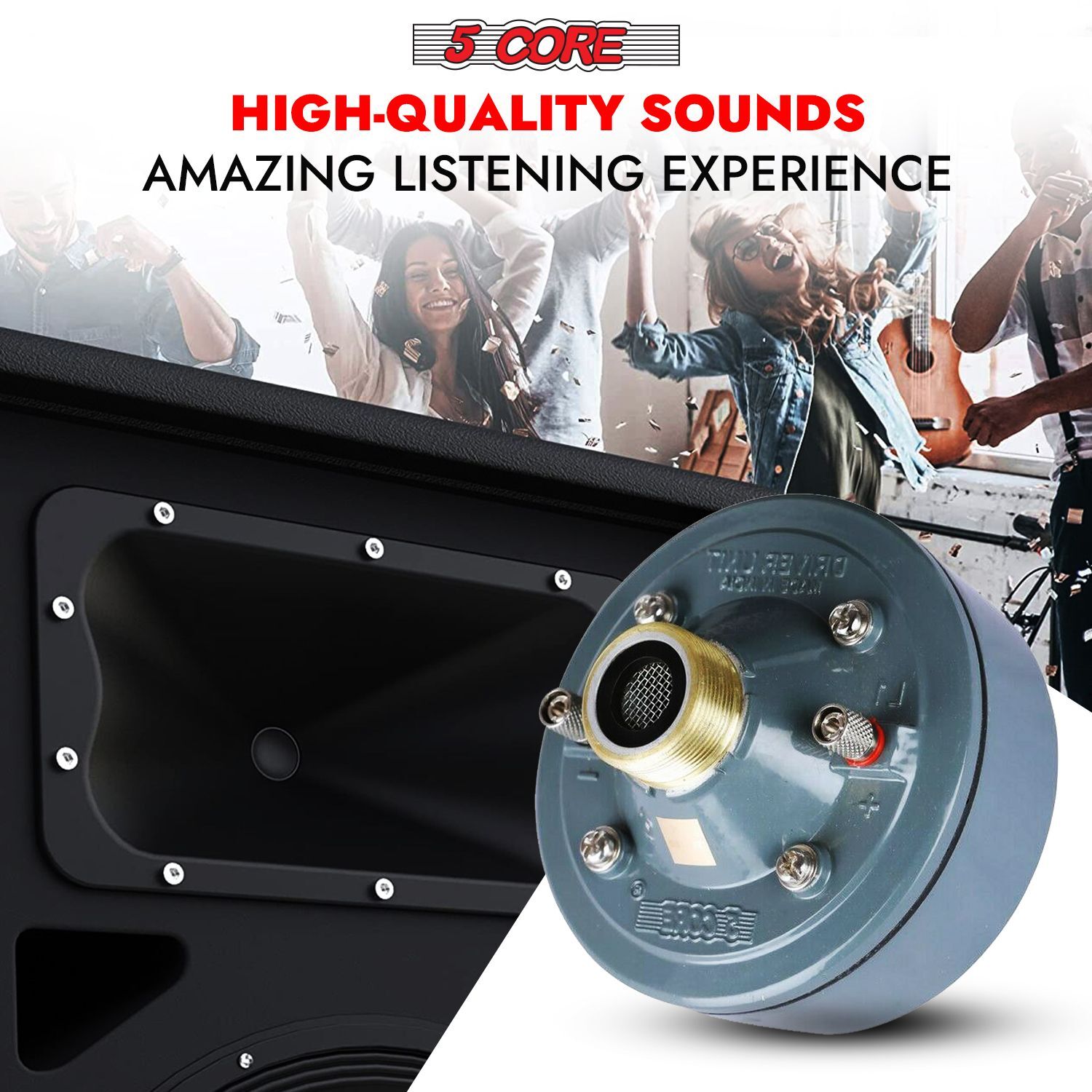 5 Core Compression Driver 600W Peak Aluminium Tweeter Diaphragm - Premium Car Speakers & Speaker Systems from 5core - Just $43.22! Shop now at Rapidvehicles