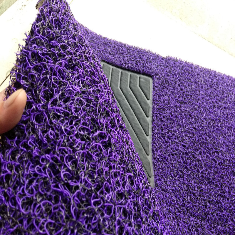 Color: Black purple, Style: 1.8cm - pvC anti-slip wire ring mat - Premium Floor Mats from Rapidvehicles - Just $137.69! Shop now at Rapidvehicles