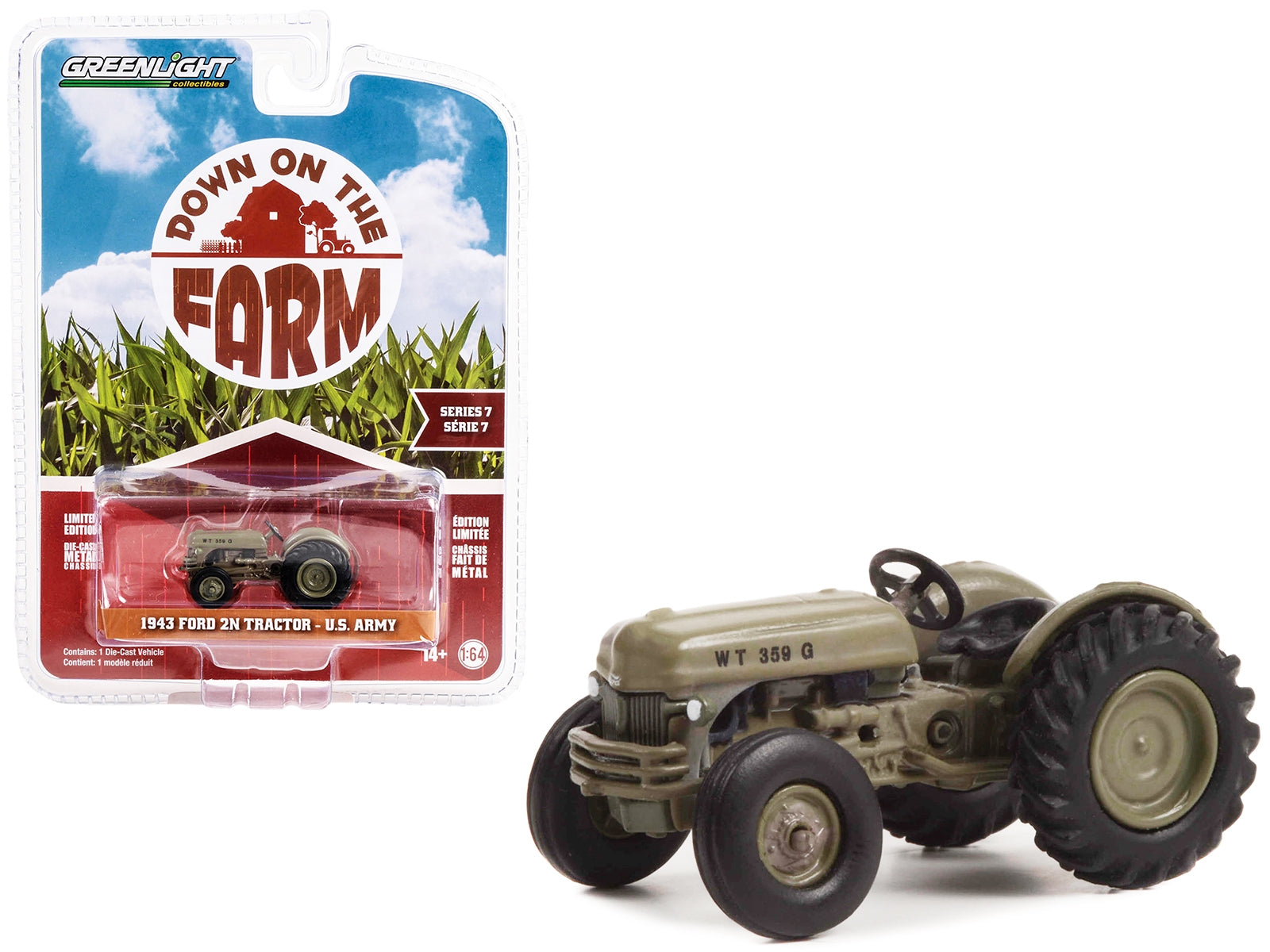 1943 Ford 2N Tractor Brown "U.S. Army" "Down on the Farm" Series - Premium Ford Models from Greenlight - Just $26.09! Shop now at Rapidvehicles