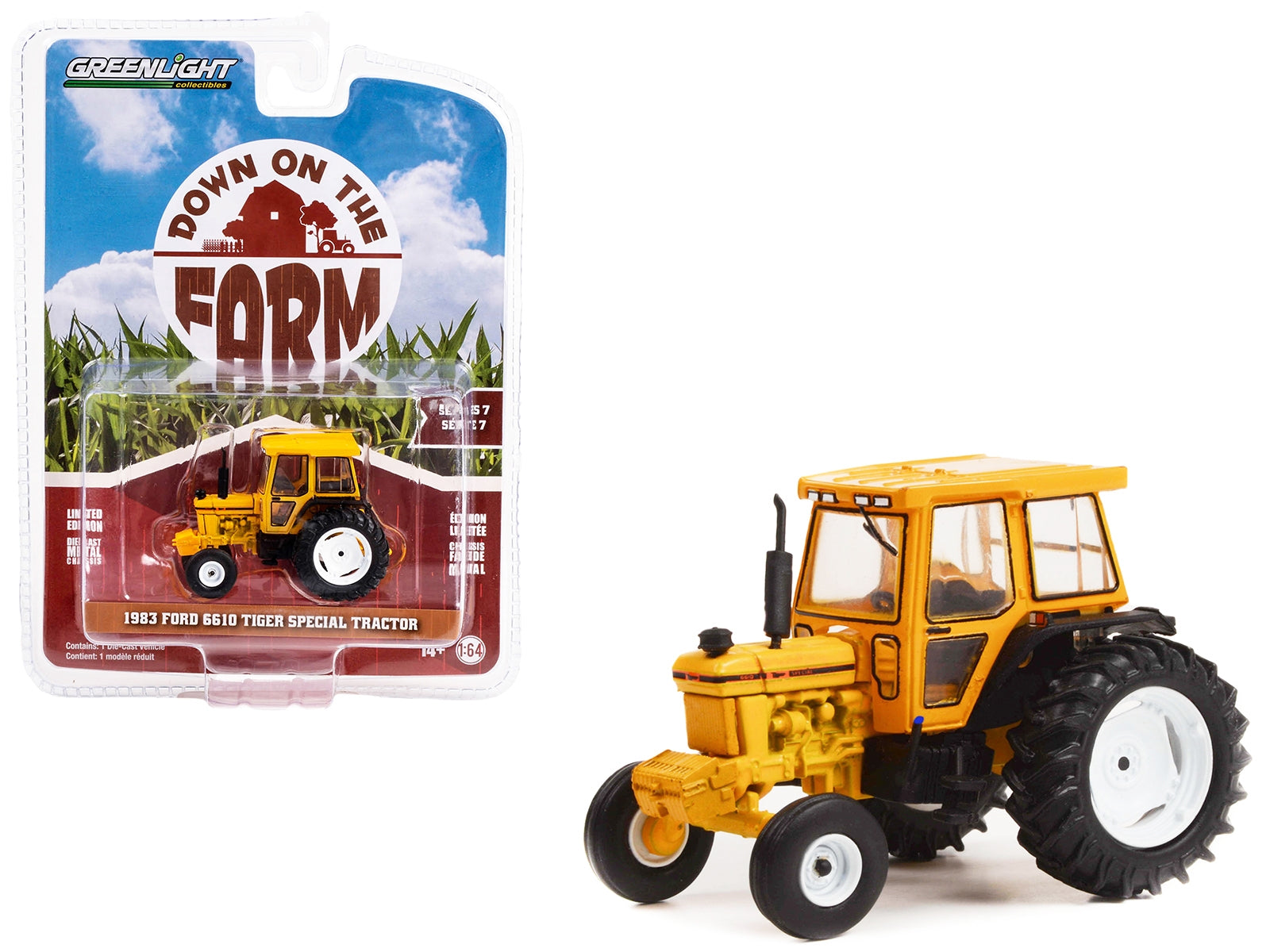 1983 Ford 6610 Tiger Special Tractor Yellow "Down on the Farm" - Premium Ford Models from Greenlight - Just $26.09! Shop now at Rapidvehicles