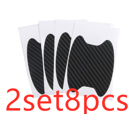 Color: Black 2set - 4pcs / set of door stickers carbon fiber - Premium Car Stickers from Rapidvehicles - Just $11.99! Shop now at Rapidvehicles