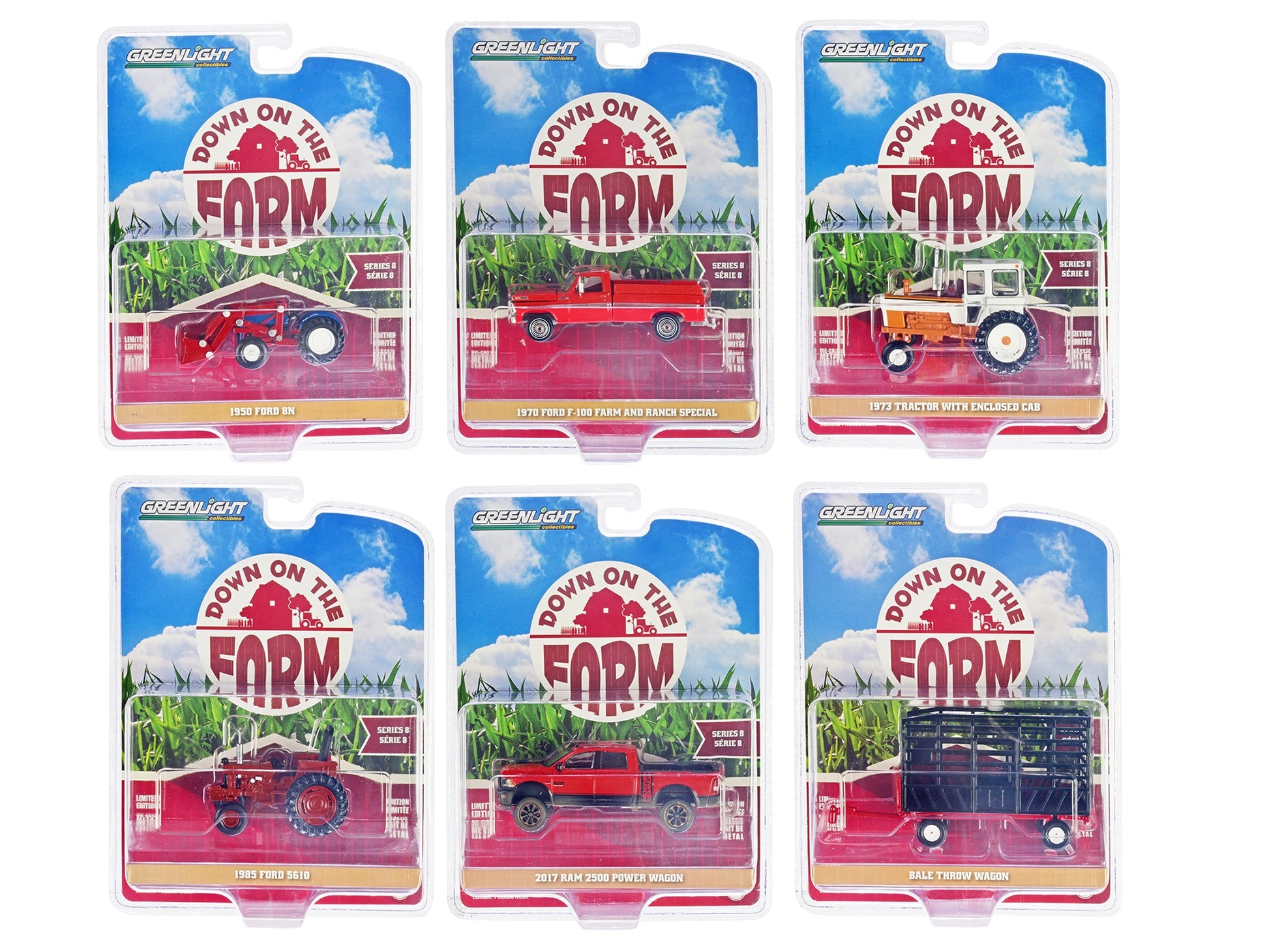 "Down on the Farm" Series Set of 6 pieces Release 8 1/64 Diecast - Premium 1/64 Scale Sets from Greenlight - Just $80.99! Shop now at Rapidvehicles