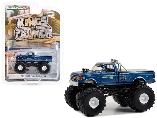 1987 Ford F-250 Monster Truck Blue Metallic "Bigfoot #3" "Kings - Premium Monster Trucks Models from Greenlight - Just $31.99! Shop now at Rapidvehicles