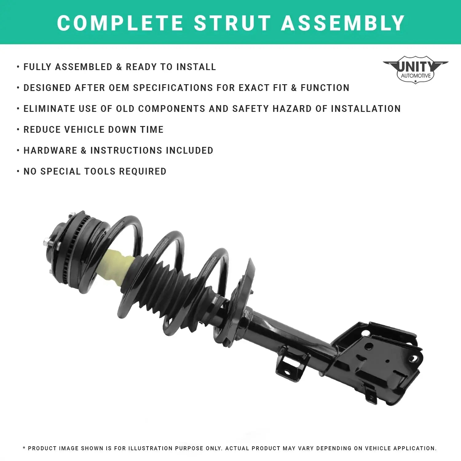 Front Right Complete Strut Assembly Fits 2005-2010 Chevrolet Cobalt, 11602 - Premium  from Rapidvehicles - Just $92.99! Shop now at Rapidvehicles