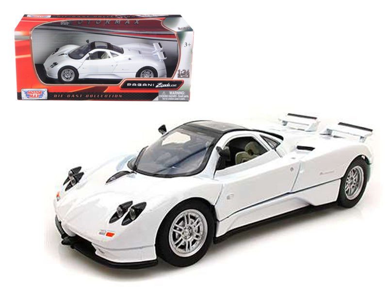 Pagani Zonda C12 White 1/24 Diecast Car Model by Motormax - Premium  from Rapidvehicles - Just $53.99! Shop now at Rapidvehicles