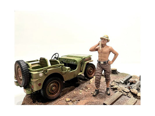 "4X4 Mechanic" Figure 1 for 1/18 Scale Models by American Diorama free shipping USA - Rapid Vehicles