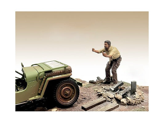 "4X4 Mechanic" Figure 6 for 1/18 Scale Models by American Diorama free shipping USA - Rapid Vehicles