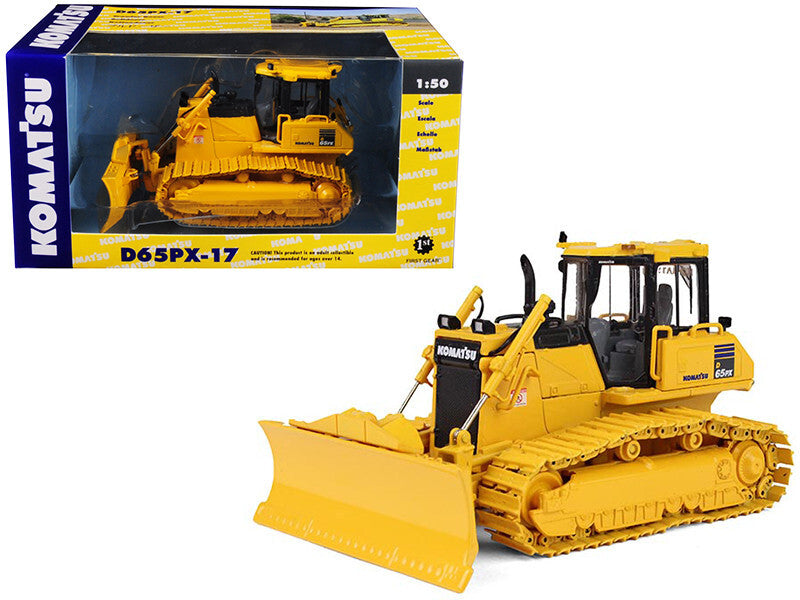 Komatsu D65PX-17 Dozer with Hitch 1/50 Diecast Model by First - Premium Komatsu Models from First Gear - Just $115.19! Shop now at Rapidvehicles