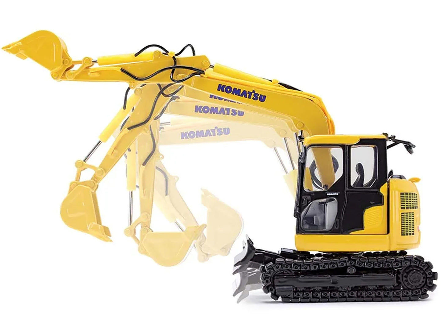 Komatsu PC78US-11 Excavator Yellow 1/50 Diecast Model by