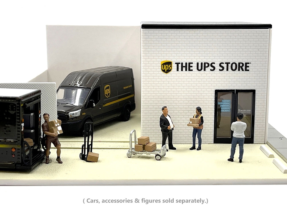 The UPS Store Diorama "Mechanic's Corner" for 1/64 Scale Models - Premium Dioramas from Greenlight - Just $58.49! Shop now at Rapidvehicles