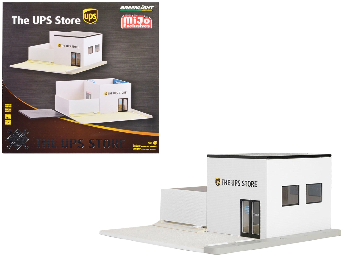 The UPS Store Diorama "Mechanic's Corner" for 1/64 Scale Models - Premium Dioramas from Greenlight - Just $58.49! Shop now at Rapidvehicles