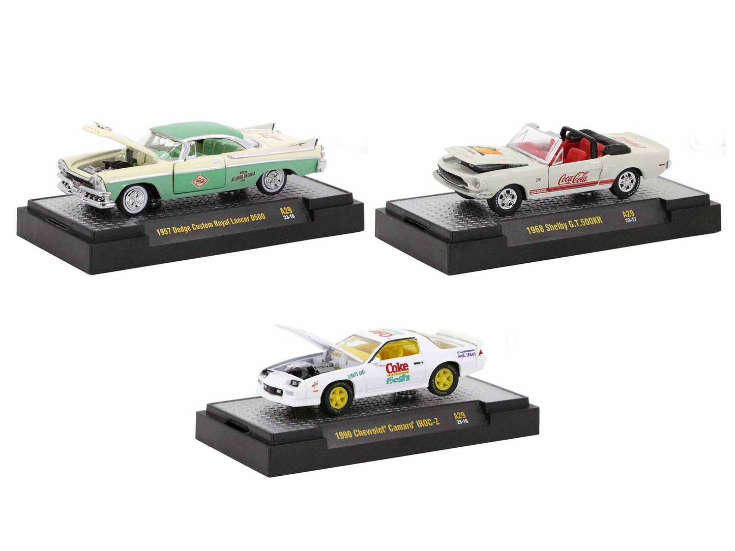 "Coca-Cola" Set of 3 pieces Release 29 Limited Edition to 5250 - Premium 1/64 Scale Sets from M2 - Just $67.49! Shop now at Rapidvehicles