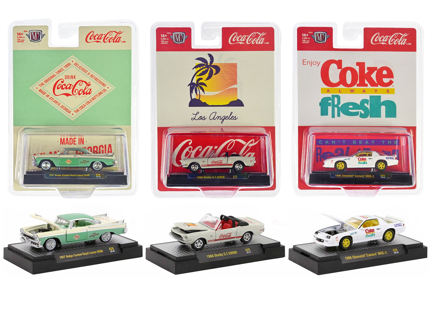 "Coca-Cola" Set of 3 pieces Release 29 Limited Edition to 5250 - Premium 1/64 Scale Sets from M2 - Just $67.49! Shop now at Rapidvehicles