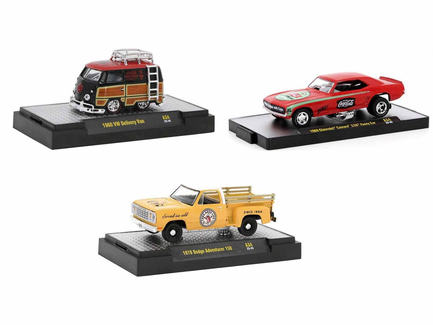 "Coca-Cola" Set of 3 pieces Release 34 Limited Edition to 10000 - Premium 1/64 Scale Sets from M2 - Just $74.99! Shop now at Rapidvehicles