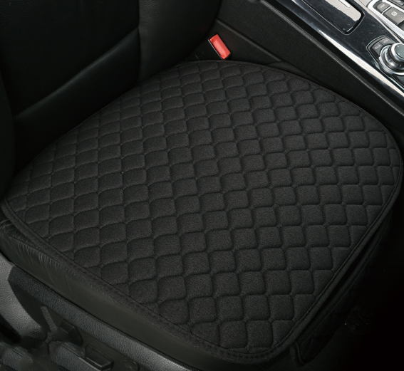 Color: Black, style: Cushion - Flax Car Seat Cover Protector - Premium Interior Parts from Rapidvehicles - Just $34.19! Shop now at Rapidvehicles