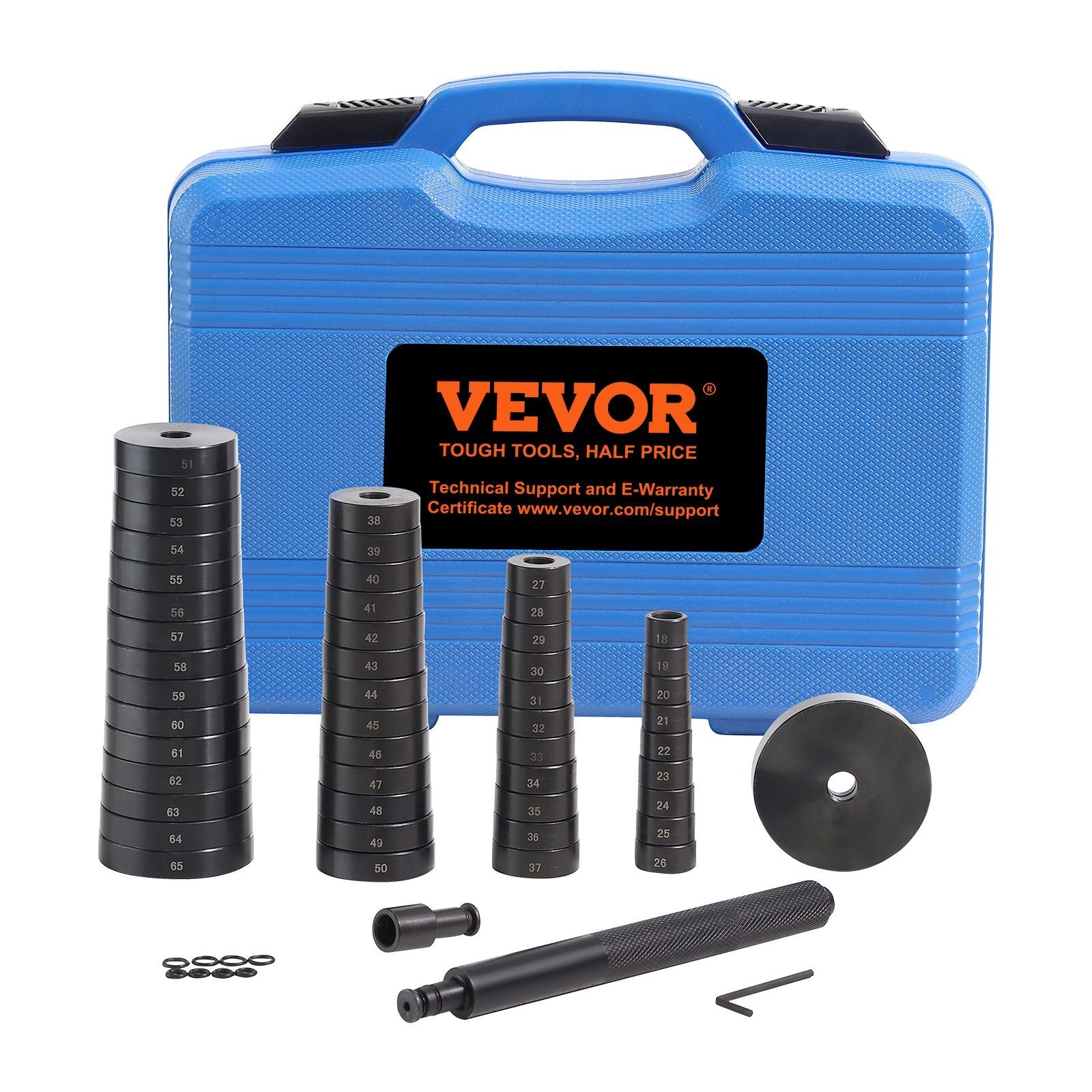 VEVOR 52 Pcs Custom Bushing Press Kit Transmission Wheel Bearing Race Seal Kit - Premium Wheel Hubs & Bearings from VEVOR - Just $75.99! Shop now at Rapidvehicles