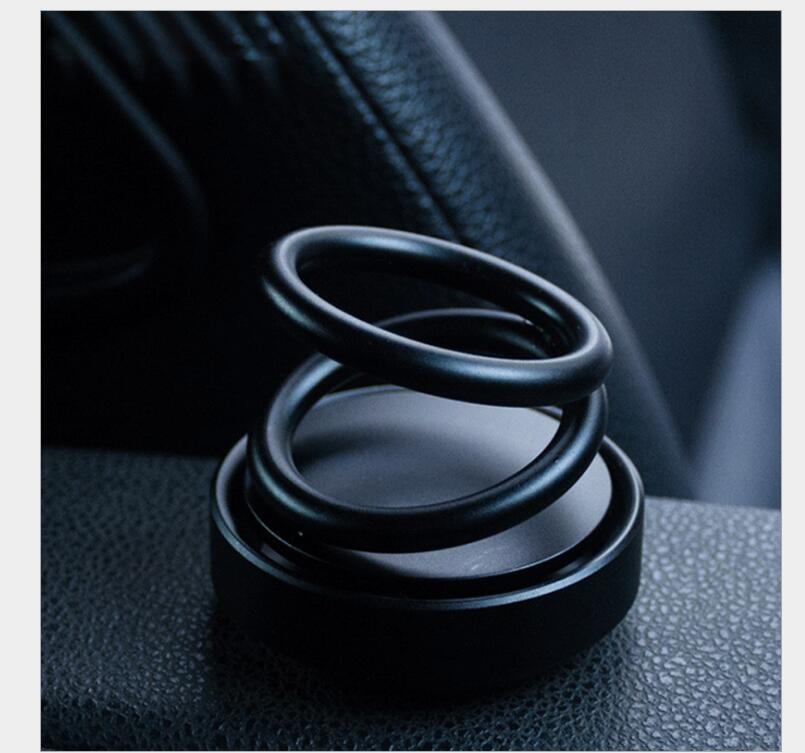 Color: Black - Solar Auto Rotation Car Air Freshener Perfume Seat - Premium Interior Parts from Rapidvehicles - Just $19.99! Shop now at Rapidvehicles